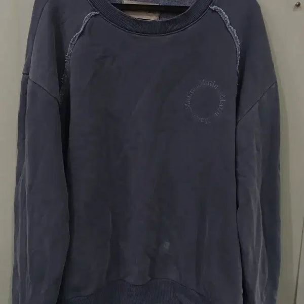 [BUNJANG] Matinkim Sweatshirt Grey Front Stain and Fading / 마뗑킴 맨투맨 그레이 앞면얼룩 물빠짐