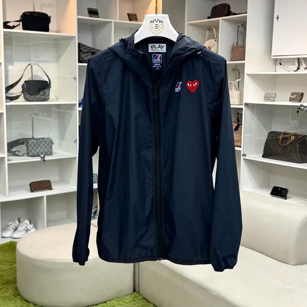 [BUNJANG] Comme des Garçons K-Way Windbreaker Navy M / 꼼데가르송 까웨 바람막이