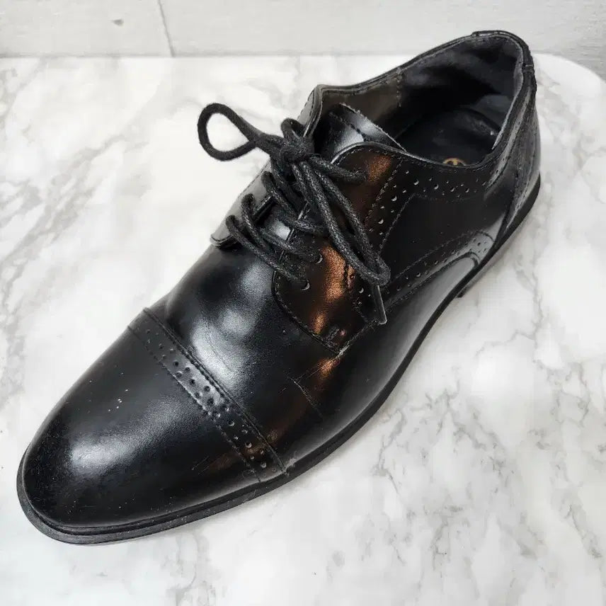 [BUNJANG] Galante Men's Black Oxford Shoes - Size 245 / 갈란테 남성 옥스포드 구두 블랙 245