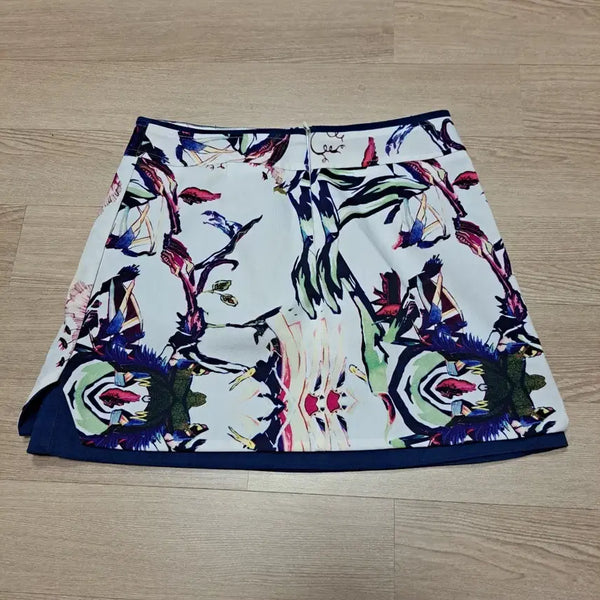 [BUNJANG] A one Floral Pattern Midi Skirt Navy / A one. 플로럴 패턴 스커트 네이비