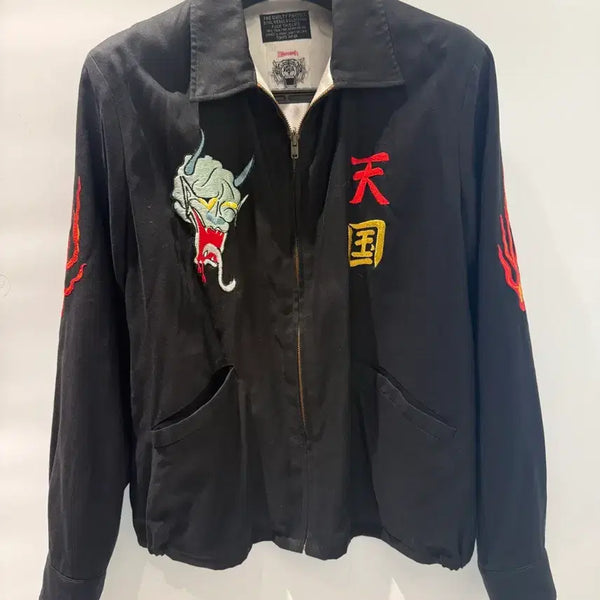 [BUNJANG] Wacko Maria x Wolfshead Oni Embroidered Vietnamese Jacket / 와코마리아(Wacko Maria) x wolfshead 오니 자수 베트남 자켓