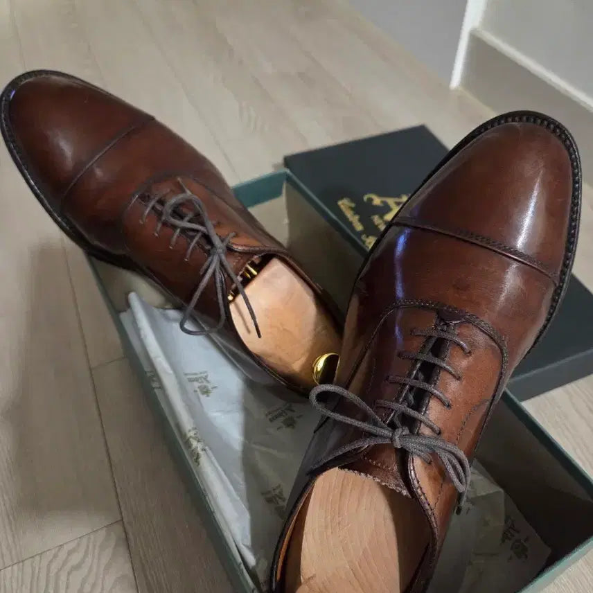 [BUNJANG] Alden 920 Oxford Dark Brown Shoes (Includes Shoe Tree & Pouch) / 알든 920 옥스포드 다크브라운 구두 (슈트리, 파우치포함)