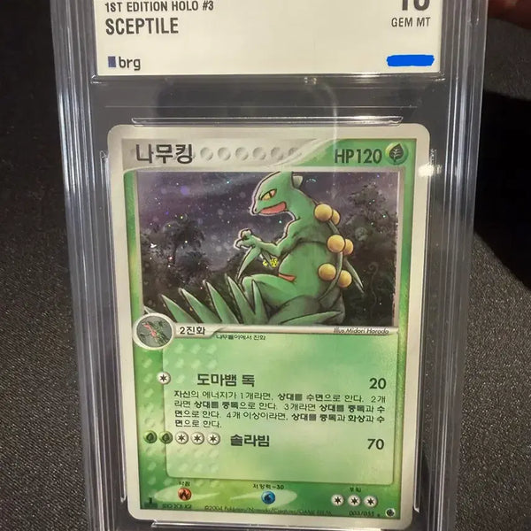 [BUNJANG] Pokemon Card Treeking 1st Edition Swirl / 포켓몬카드 나무킹 초판 brg10(스월)