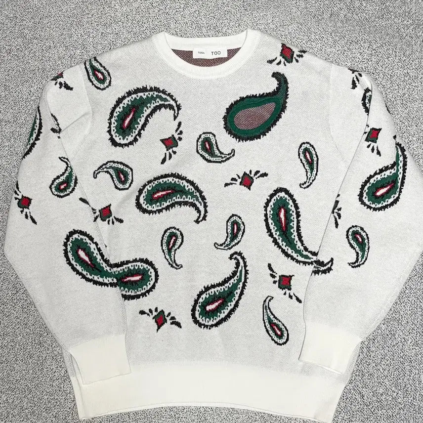 [BUNJANG] TOGA TOO Paisley Jacquard Knit Pullover XL / XL)TOGA TOO 토가 페이즐리 자카드 니트 풀오버 새상품