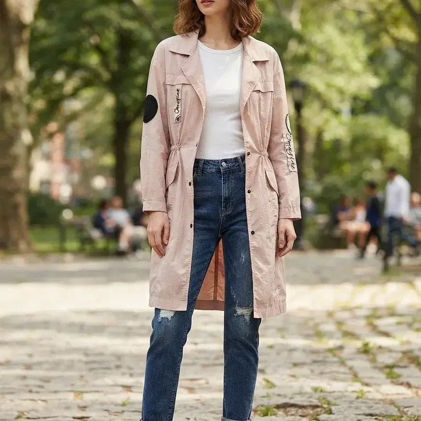 [BUNJANG] EnC Women's Trench Coat Pink / EnC 여성 트렌치코트 핑크색
