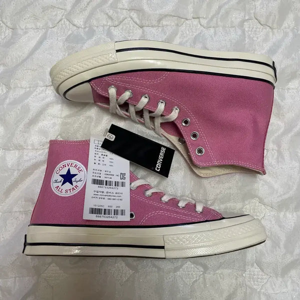 [BUNJANG] Converse Chuck Taylor High Top Pink Shoes (Size 260) - New with Tags / 컨버스 척테일러 하이 핑크 260 택달린 새상품 판매합니다!