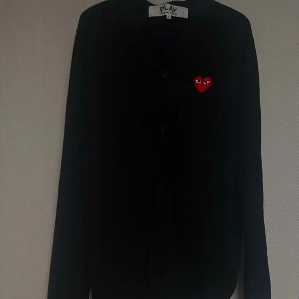 [BUNJANG] Comme des Garçons Play Black Cardigan / 꼼데가르송 플레이 가디건 블랙