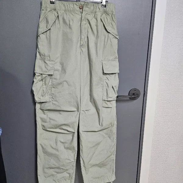 [BUNJANG] Khaki Cargo Pants / 카키색 카고 바지