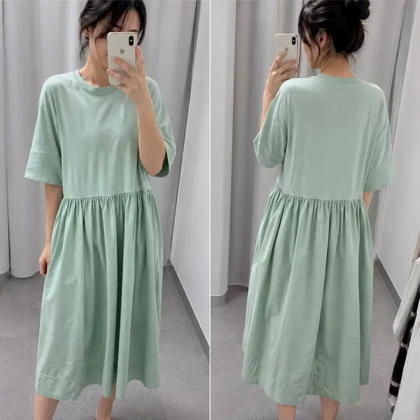 [BUNJANG] COS Mint Shirring Dress / cos 민트색 셔링 원피스 55-66