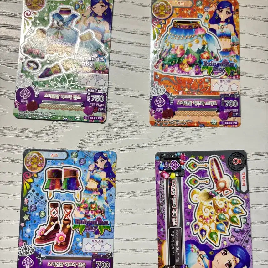 [BUNJANG] Aikatsu Oriental Libra Tops Cards (Set of 4) / 아이엠스타 오리렌탈 리브라 탑스 카드 판매