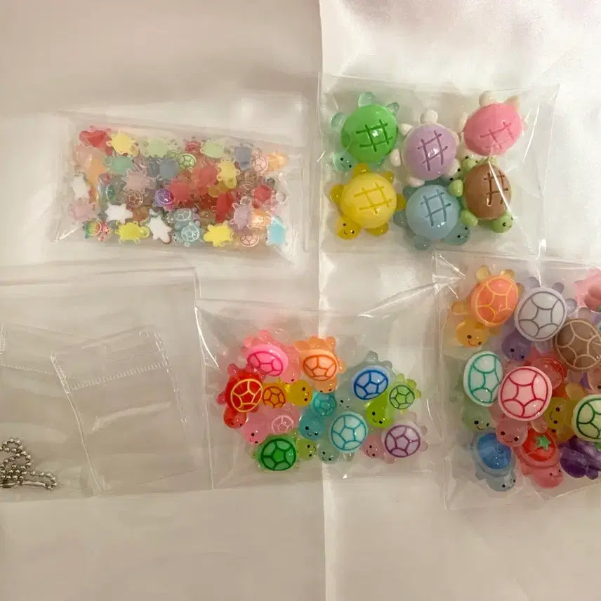 [BUNJANG] Lucky Turtle Charm Set with Keychain Accessories / 행운의 거북이 파츠 세트