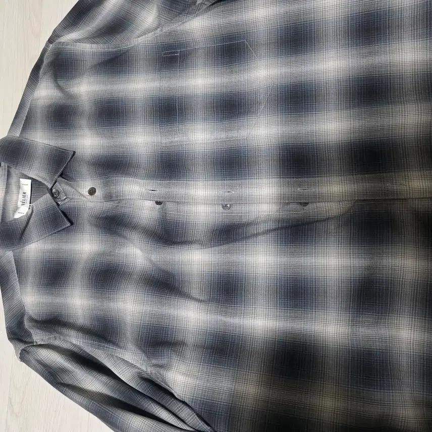 [BUNJANG] Velier Chico Shirt Multi Gray / [S] 벨리에 - 치코 셔츠 멀티 그레이 [새상품]