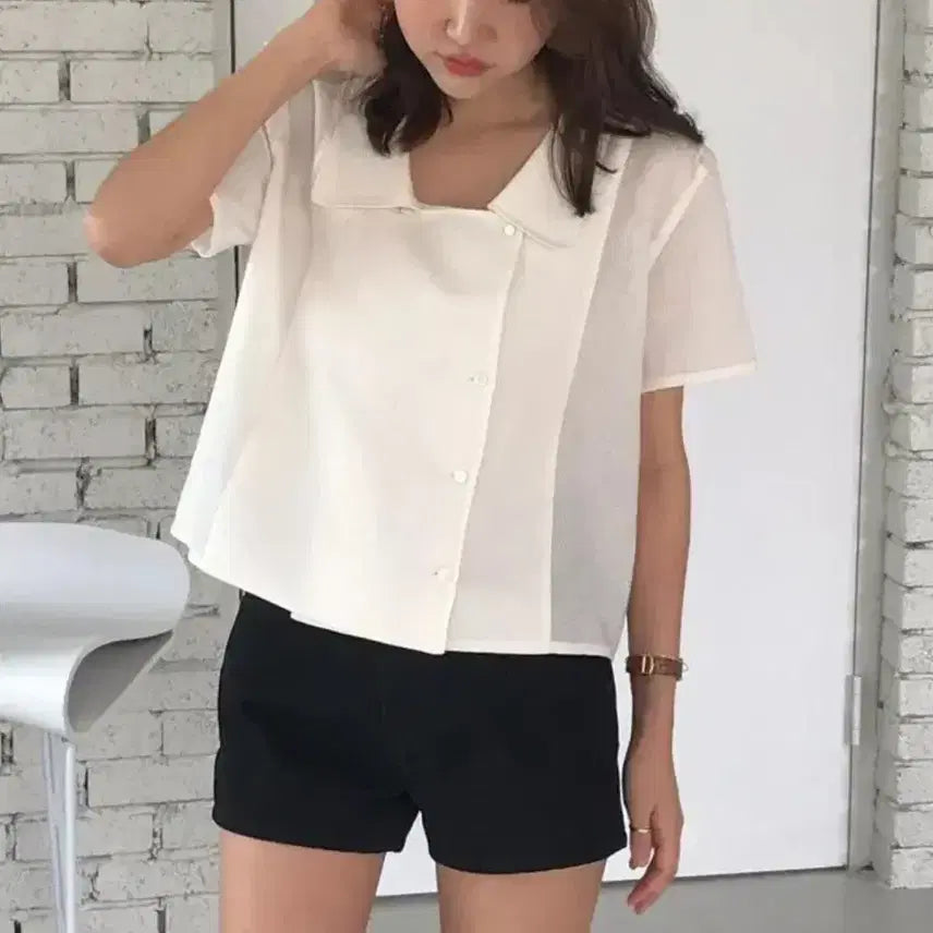 [BUNJANG] CodeU Tanat Mint Blouse Free Size / 코드유(codeu) 타낫 민트 블라우스 프리사이즈 새상품
