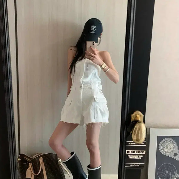 [BUNJANG] Tube Top Jumpsuit / 튜브탑 점프수트