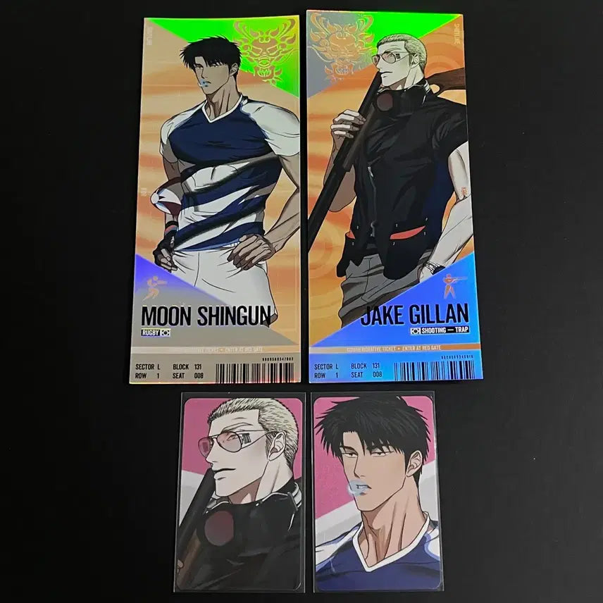 [BUNJANG] Team Rejin Jake Ticket Bundle Set / 팀레진 경기 티켓 셔트라인 제이크 문신건 일괄