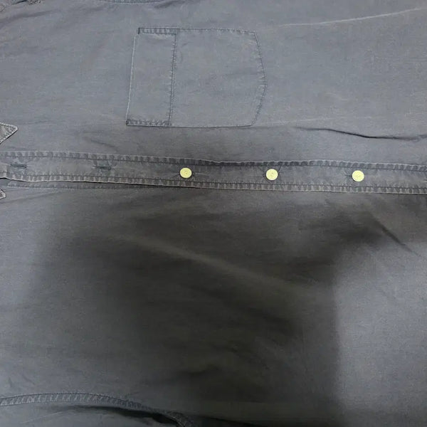 [BUNJANG] Polytru Cotton 1/2 Regular Shirt Purple Navy Washed Size 3 / [3] 폴리테루 - 1/2 레귤러 셔츠 코튼 퍼플 네이비 워시드 [1회착]