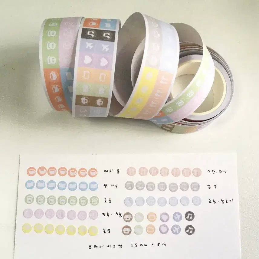 [BUNJANG] ZAPAZEM B-Grade Tracker Washi Tape / 자파점 B급트래커 키스컷