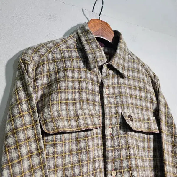 [BUNJANG] Timberland Heavy Cotton Wool Blend Checkered Shirt C701 / 팀버랜드 헤비코튼 울 혼방 체크셔츠 C701