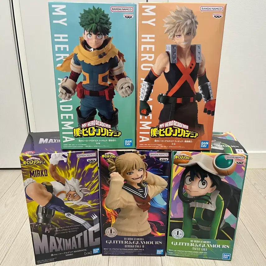 [BUNJANG] My Hero Academia 5-Piece Figure Set / 나의 히어로 아카데미아 피규어 5종세트