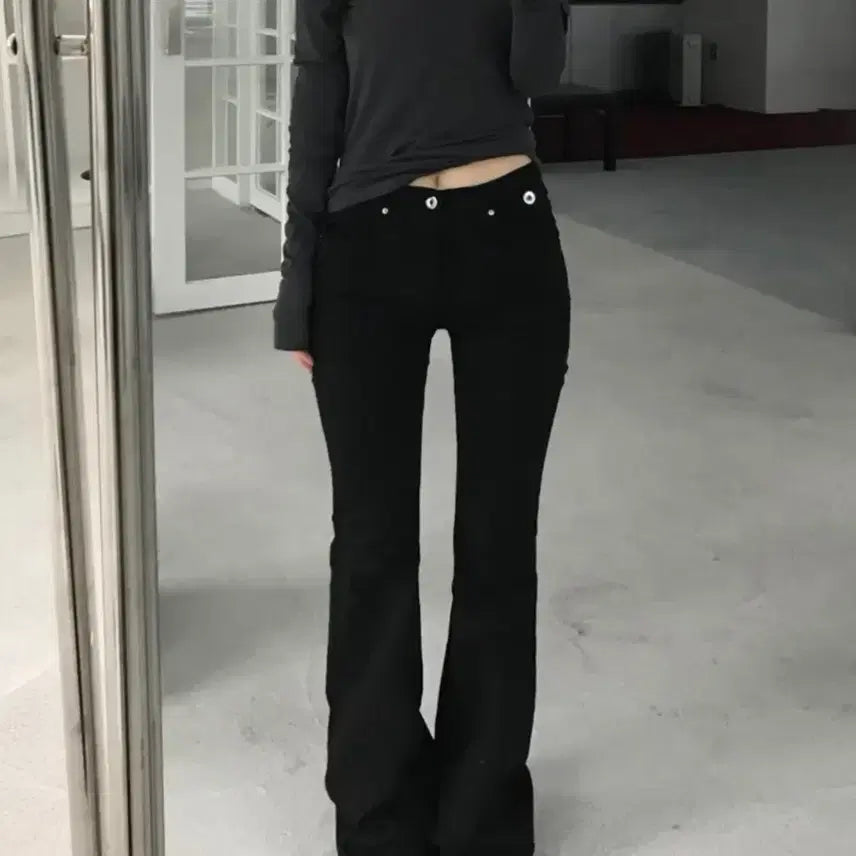 [BUNJANG] Kitten Luxe Cotton Bootcut Pants / 키튼 럭스 코튼 부츠컷 팬츠