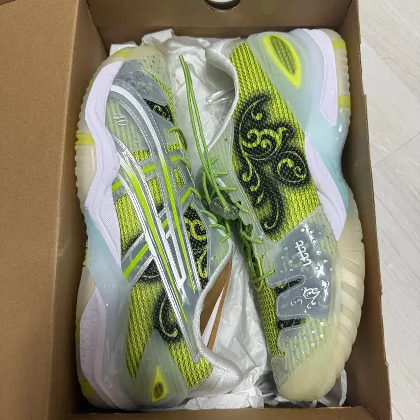 [BUNJANG] LTTT x Asics Gel-Resolution 5 Green Silver Shoes / LTTT 아식스 젤 레졸루션5 그린 실버 280사이즈