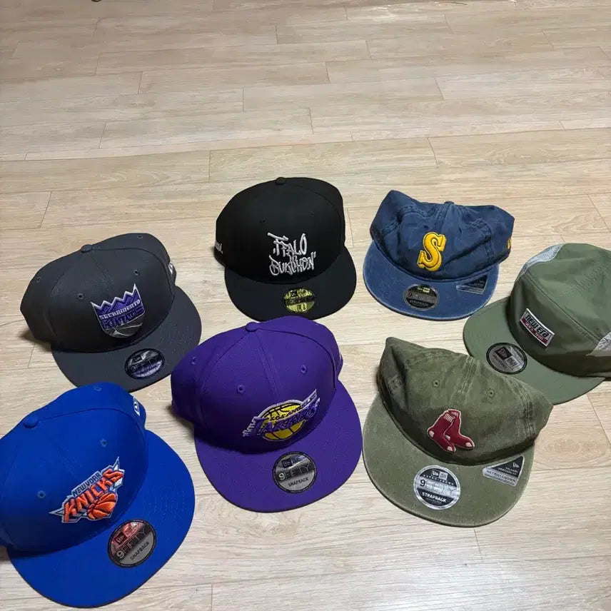 [BUNJANG] New Era 7-Piece Hat Bundle Set / 뉴에라 모자7개 일괄판매(712/FREE(ML)/FREE(OSFM))