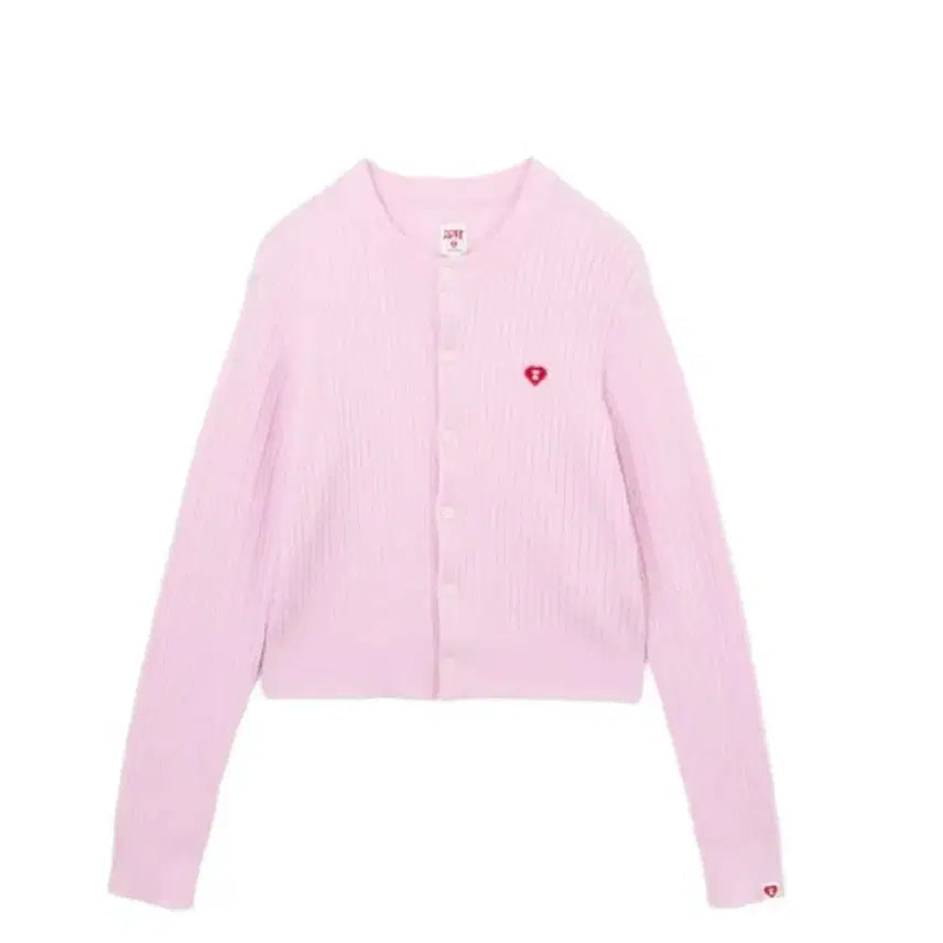 [BUNJANG] BAPE APEE Women's Cardigan Pink / 베이프 BAPE APEE 가디건 여성 핑크