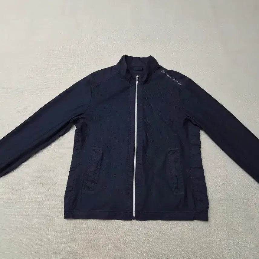 [BUNJANG] Greg Norman Dark Navy Mesh Zip-Up Jumper Size 100 / 그렉노먼 다크네이비 매쉬 집업 점퍼 100