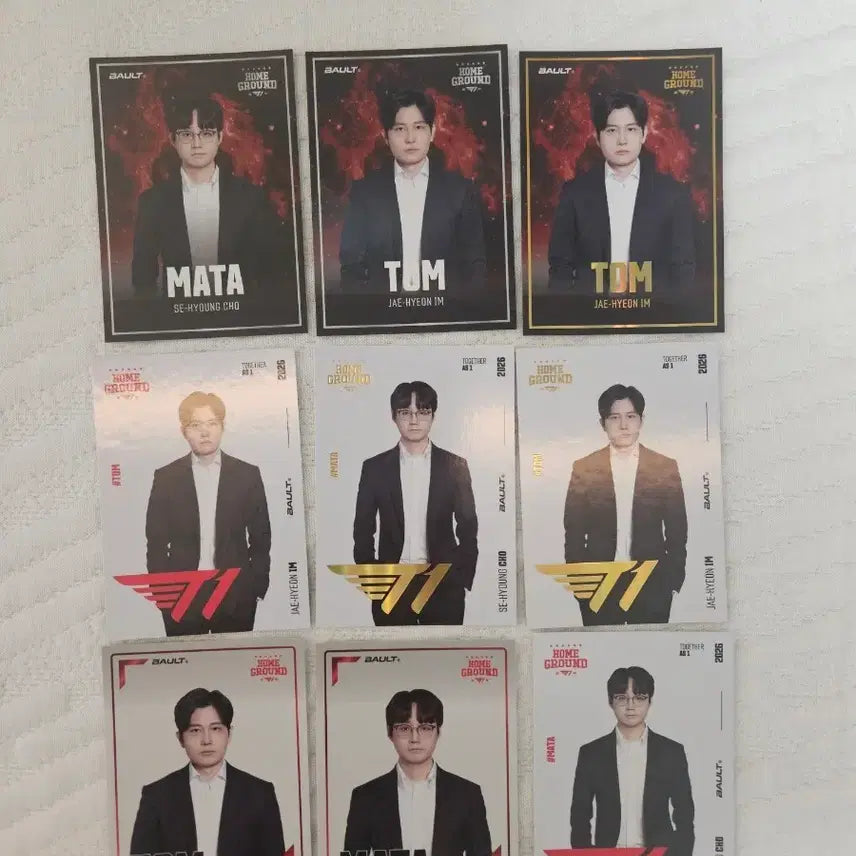 [BUNJANG] T1 Faker Matata Tom Bundle Set Photocard / 볼트 티원 마타 톰 포카 일괄판매
