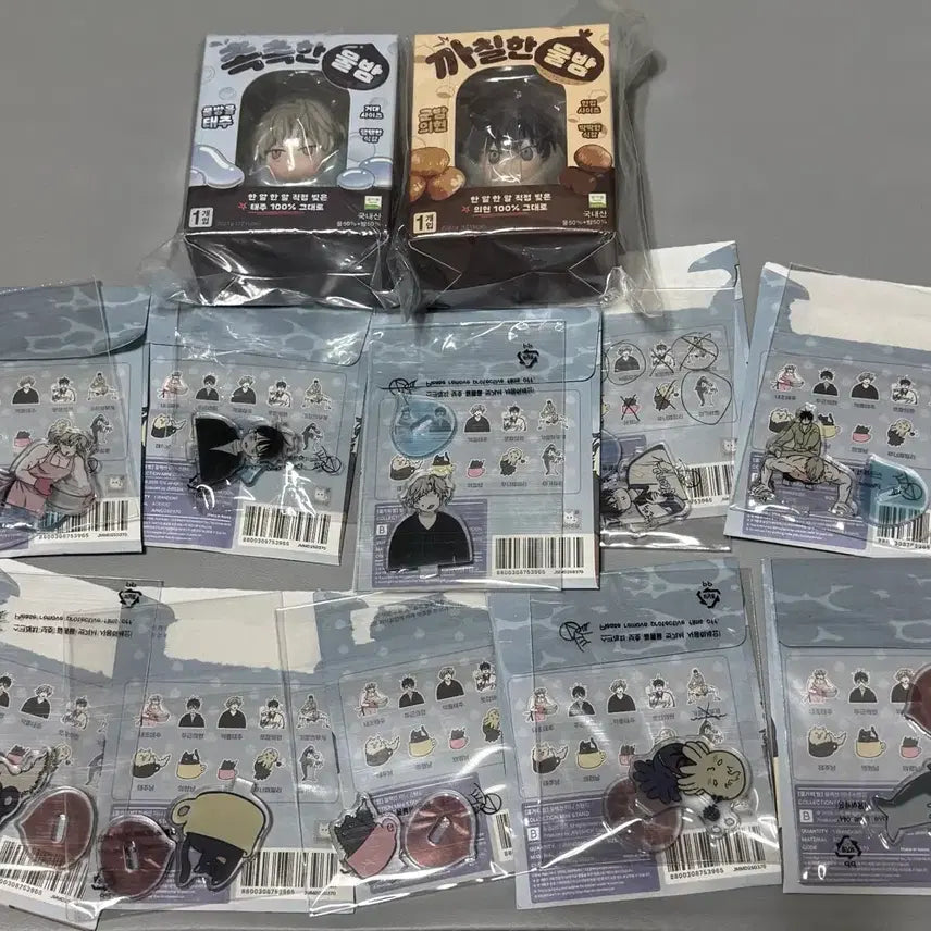 [BUNJANG] Water's Night Mini Figures & Collection Mini Stands (10 Types) Bundle Set / 물가의 밤 미니 피규어, 컬렉션 미니 스탠드 10종 일괄