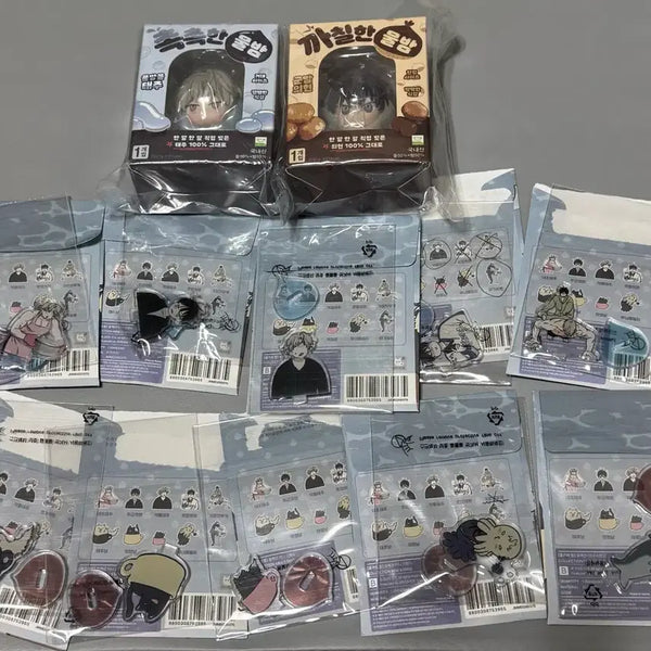 [BUNJANG] Water's Night Mini Figures & Collection Mini Stands (10 Types) Bundle Set / 물가의 밤 미니 피규어, 컬렉션 미니 스탠드 10종 일괄