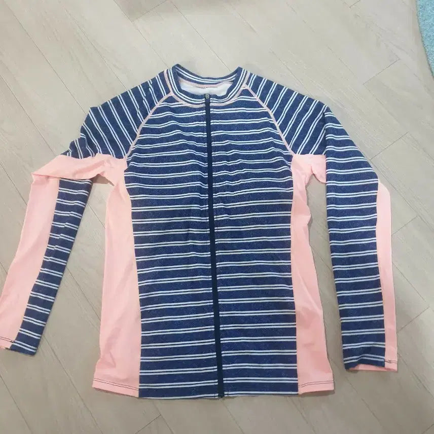 [BUNJANG] Renoma Rash Guard Zip-Up Rash Guard / 레노마래쉬가드 스트라이프 집업