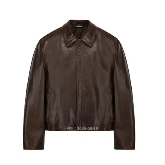 [BUNJANG] Tonywack Cowhide Leather Jacket Brown L / 토니웩 카우하이드 레더자켓 브라운 L