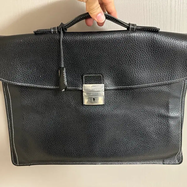 [BUNJANG] E.Marinella Briefcase Black Leather / E.Marinella 마리넬라 브리프케이스