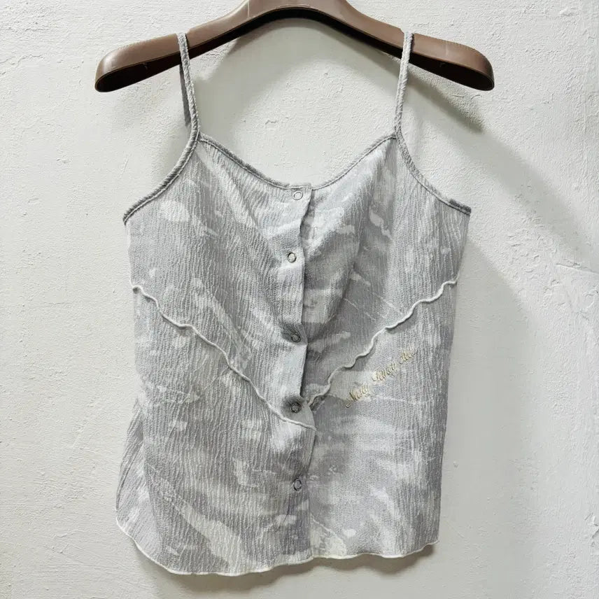[BUNJANG] Nasty Fancy Club Tie-Dye Wrinkle Spaghetti Strap Top / 네스티팬시클럽 타이다이 링클 끈나시