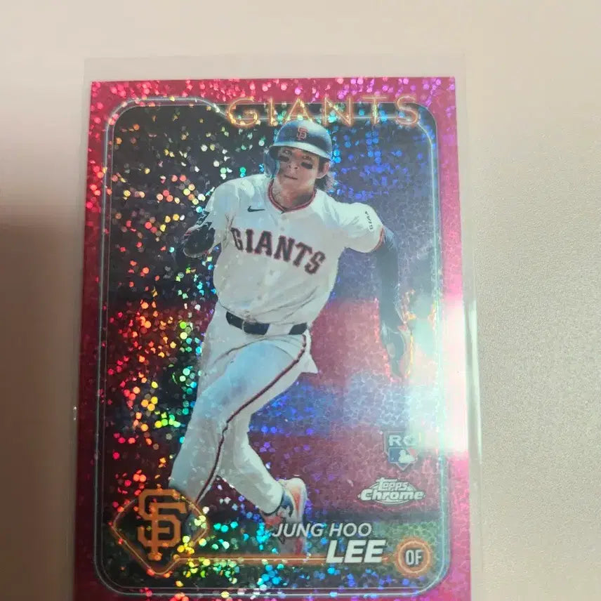 [BUNJANG] Lee Jung-hoo 2024 Topps Chrome Magenta Refractor Limited Edition (350) / 이정후 350장 한정 2024 탑스크롬 Magenta 리플렉터