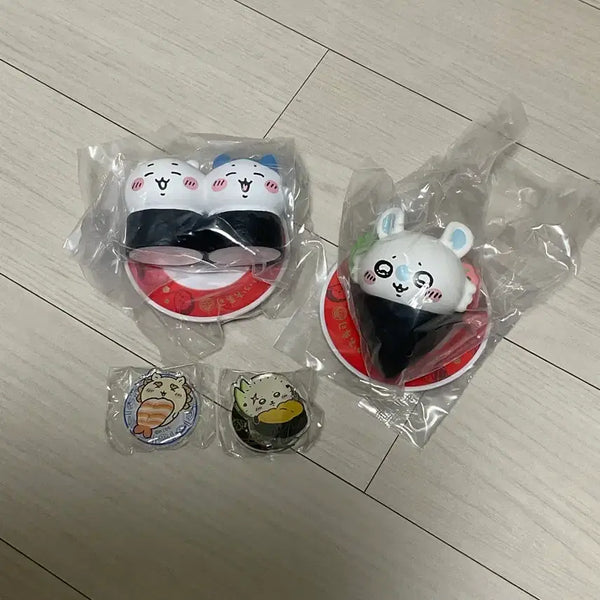 [BUNJANG] Chiikawa Sushi Pop-up Exclusive Momonga & Shisa Set / 치이카와 먼작귀 스시 팝업 판매&교환 모몽가 치이하치 시사 랏코 모몽가 세트