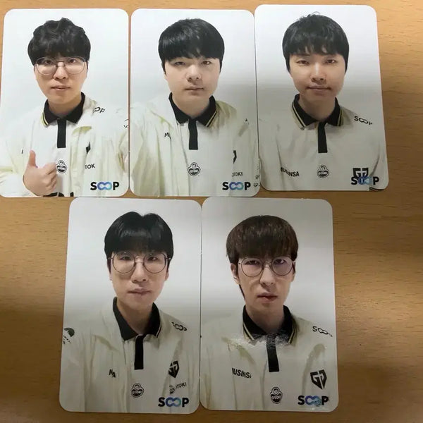 [BUNJANG] SOOP x Gen.G Collaboration Photocard Full Set / SOOP x Gen.G 콜라보 포토카드 5종 풀세트