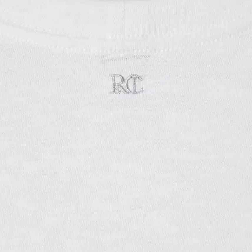 [BUNJANG] RECTO RC Logo Slub T-shirt White L / 렉토 RC 로고 슬럽 티셔츠 화이트 L