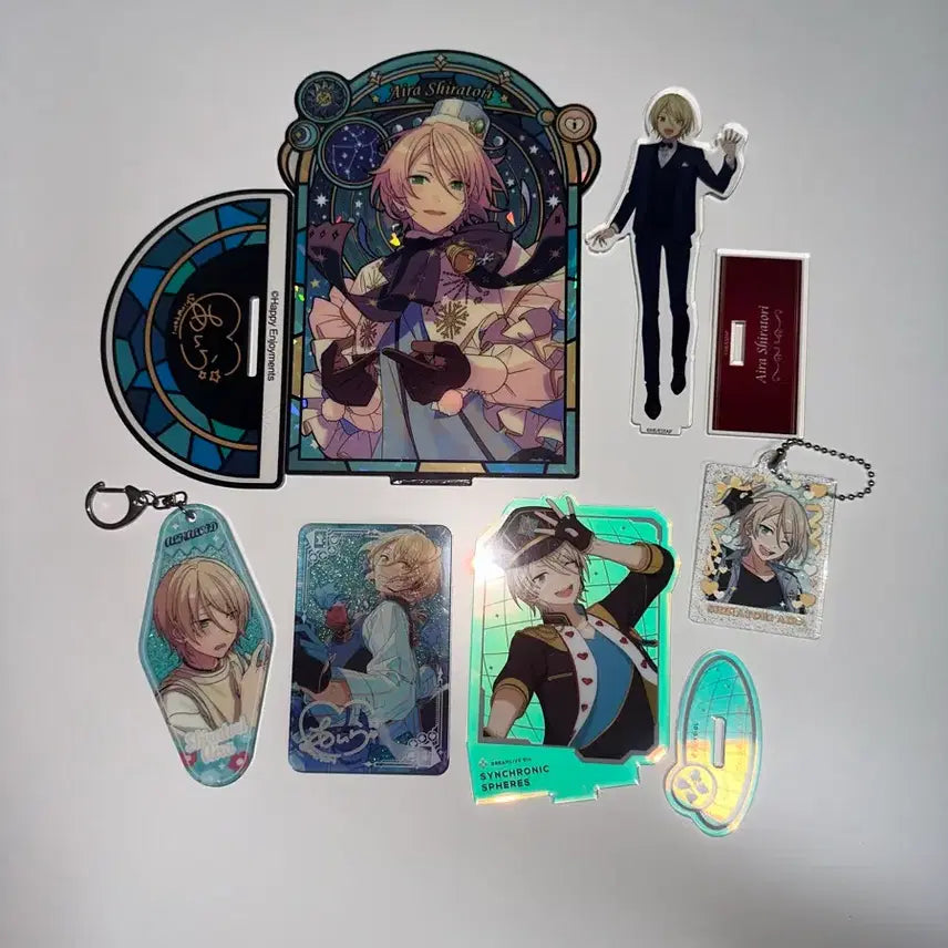 [BUNJANG] Ensemble Stars!! Shira토리 Aira Acrylic Stand & Keychain Bundle Set / 앙스타 시라토리 아이라 아크릴 스탠드 키링 일괄