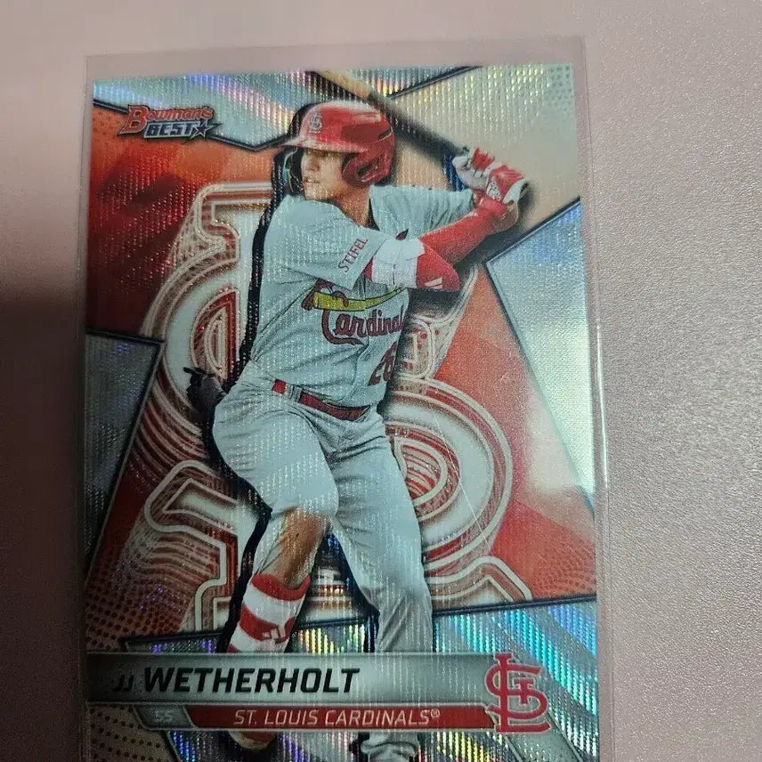 [BUNJANG] St. Louis Cardinals JJ Weatherholtz 2025 Bowman Best Wave Refractor / 세인트루이스)JJ 웨더홀트 2025 바우만베스트 Wave 리플렉터