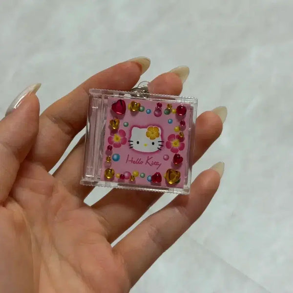 [BUNJANG] Sanrio Hello Kitty CD Keychain Gacha / 산리오 키티 cd 키링 가챠