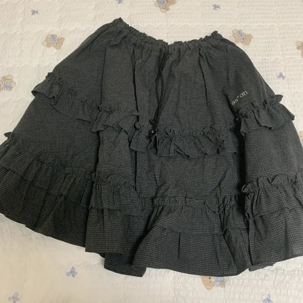[BUNJANG] AZON KANGKANG MIDI SKIRT / 애즈온 CHECK KANGKANG MIDI SKIRT