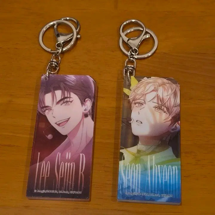 [BUNJANG] Demut Korean Goods Acrylic Keyring Bundle Set (Keunse, Ahyeon) / 데못죽 중국 굿즈 아크릴키링 큰세, 아현
