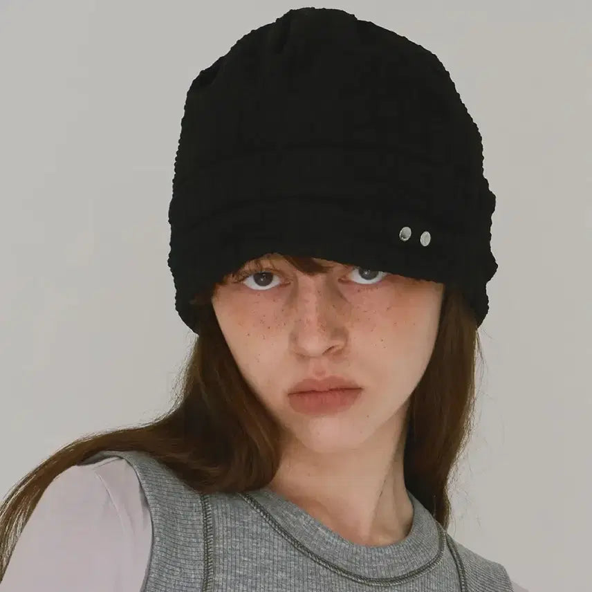[BUNJANG] Milo Symbol Lace Beanie - Black / 밀로 심볼레이스비니 (새상품)