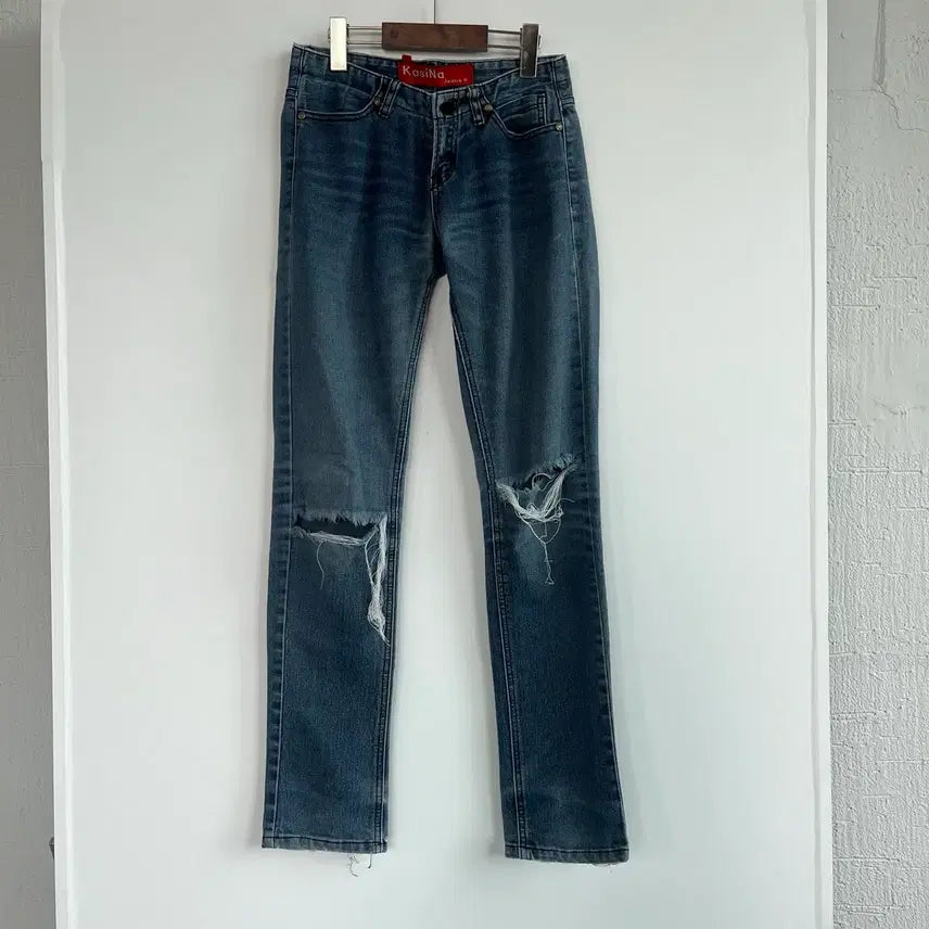 [BUNJANG] Kasina Cut-Detail Jeans / 카시나 청바지 컷팅 디테일 -013