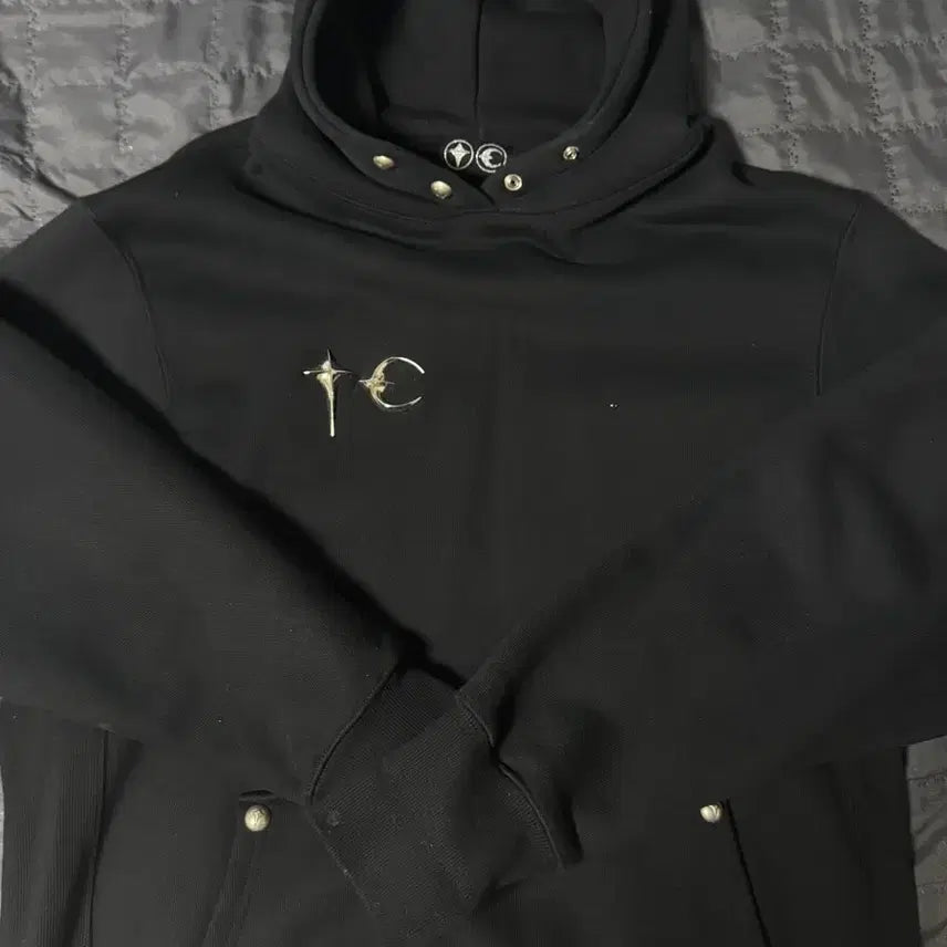 [BUNJANG] THUG CLUB Black Hoodie Size 3 / 떠그클럽 블랙 후드 3사이즈