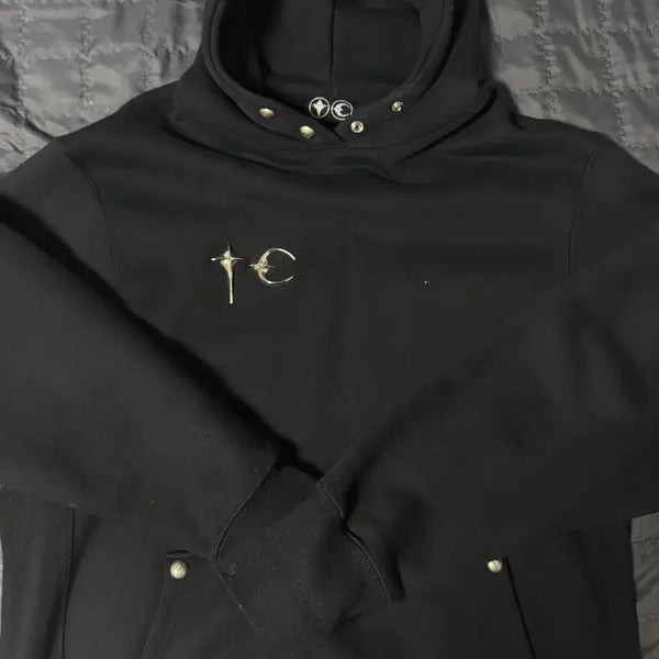 [BUNJANG] THUG CLUB Black Hoodie Size 3 / 떠그클럽 블랙 후드 3사이즈