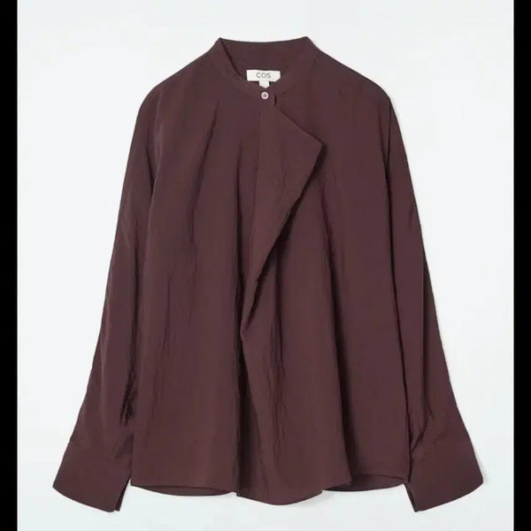[BUNJANG] COS Burgundy Drape Blouse / COS]버건디 드레이프 블라우스