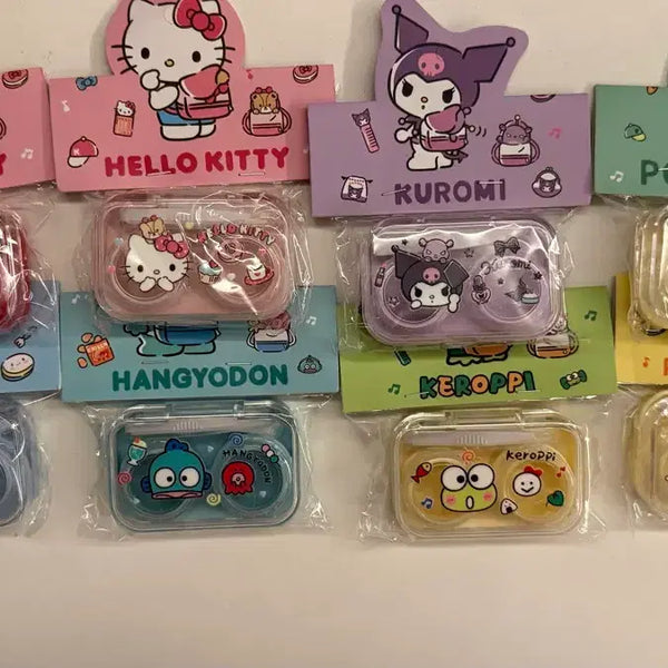 [BUNJANG] Sanrio Characters One-Touch Lens Case / (새상품)산리오 캐릭터 렌즈 케이스
